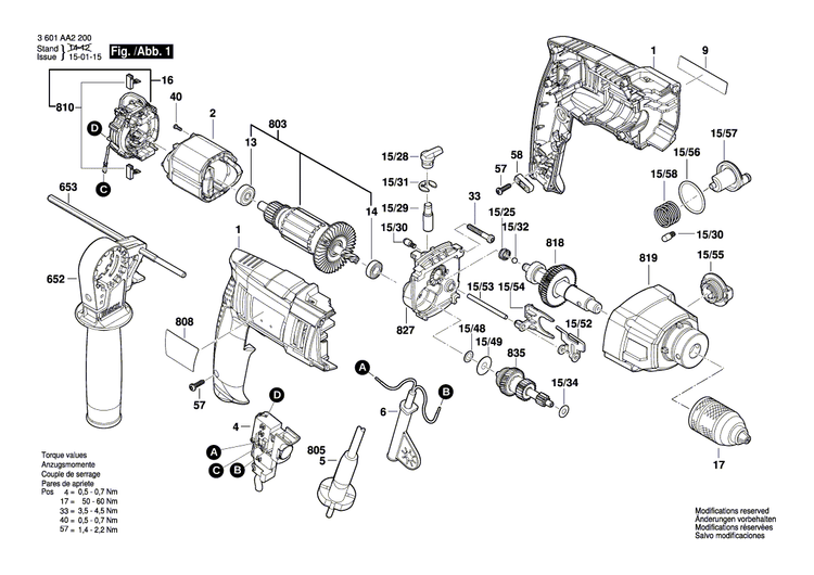 New Genuine Bosch 2609100936 Motor Housing