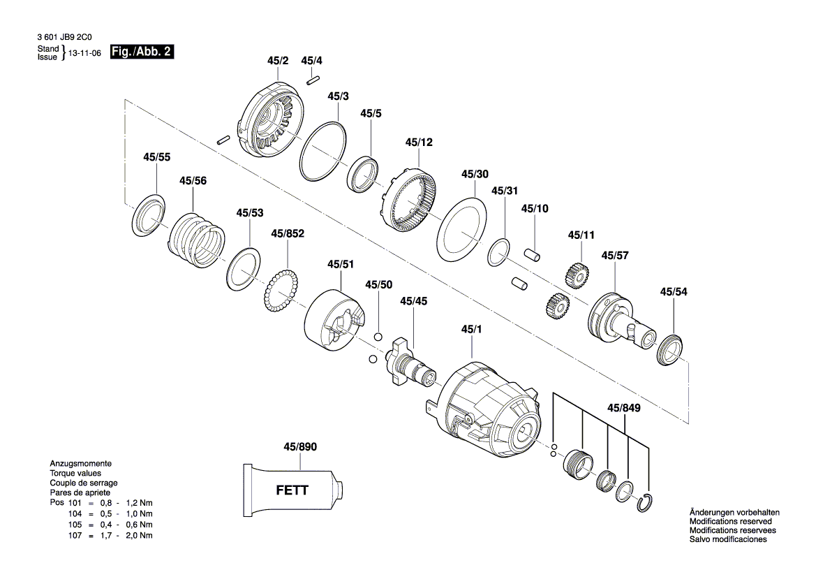 New Genuine Bosch 2609101082 Cover