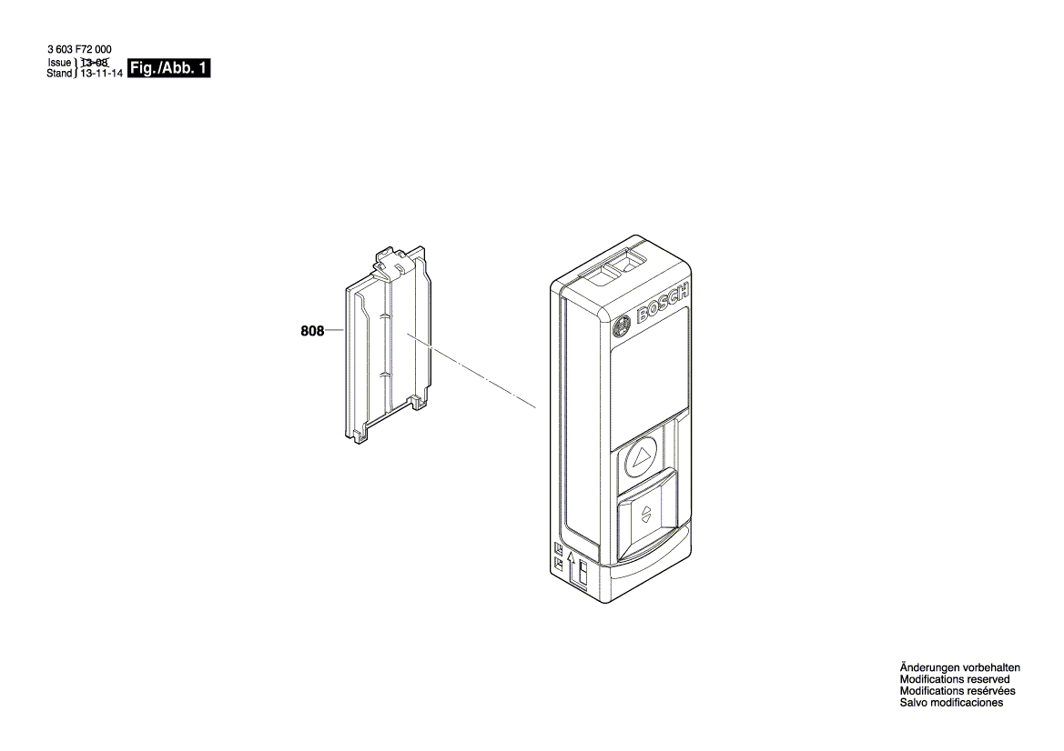 New Genuine Bosch 2609101204 Battery Cover