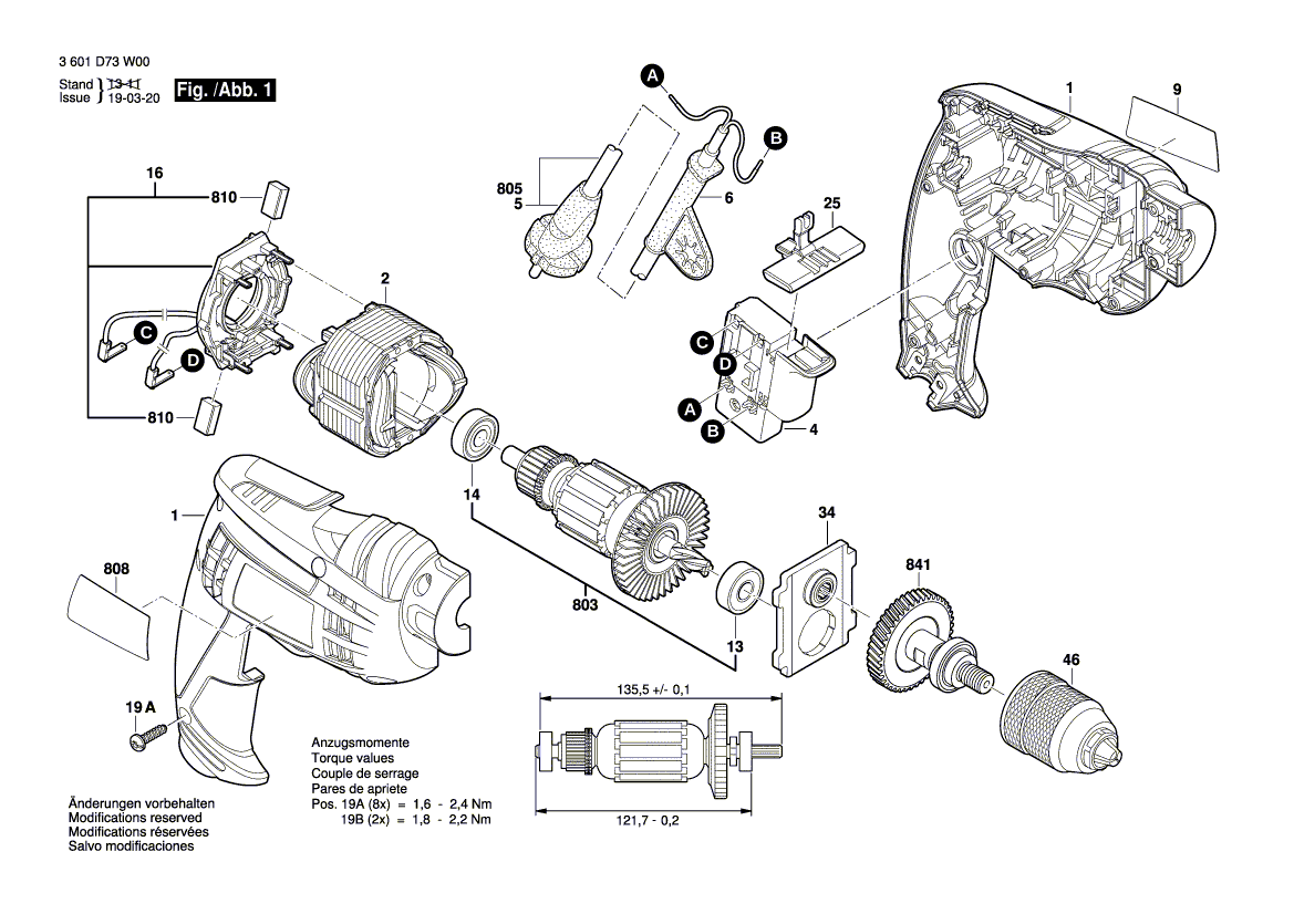 New Genuine Bosch 2609101392 Housing