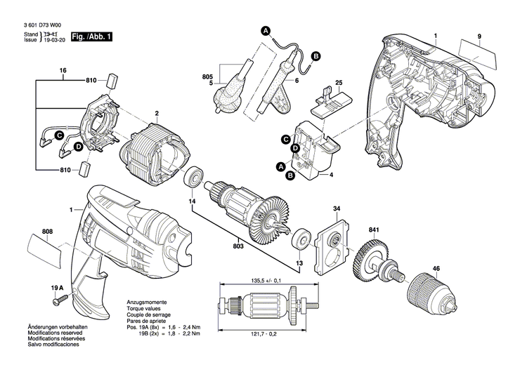 New Genuine Bosch 2609101392 Housing