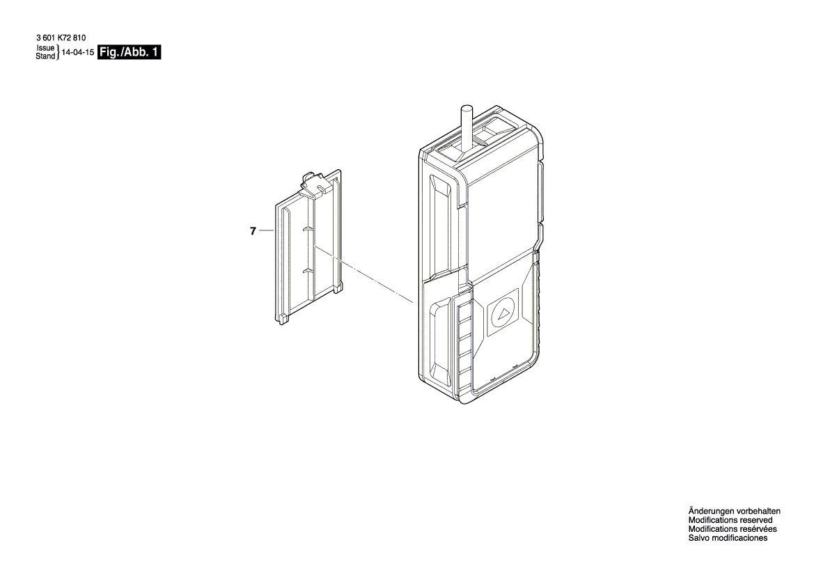 New Genuine Bosch 2609101466 Battery Cover
