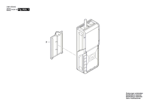New Genuine Bosch 2609101466 Battery Cover