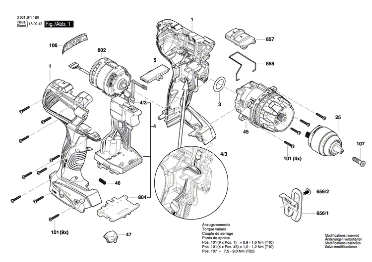 New Genuine Bosch 2609101551 Adjusting lever