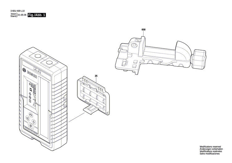 New Genuine Bosch 2609101735 Battery Cover