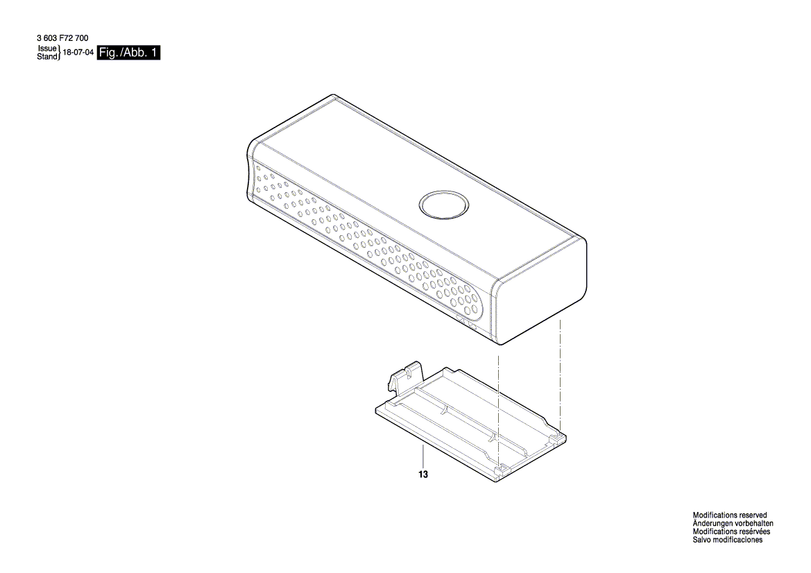 New Genuine Bosch 2609101750 Battery Cover