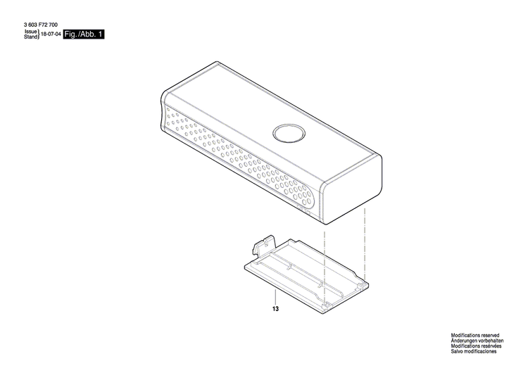 New Genuine Bosch 2609101750 Battery Cover