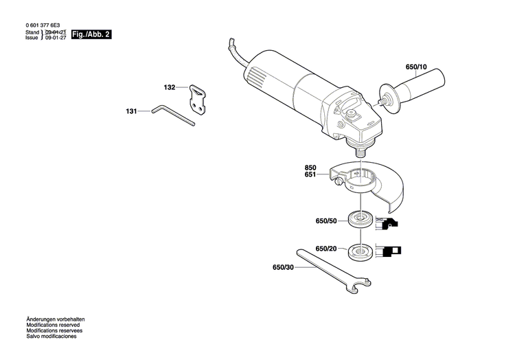 New Genuine Bosch 2609110015 Pin-Type Face-Wrench