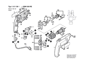 New Genuine Bosch 2609110017 Drilling Spindle