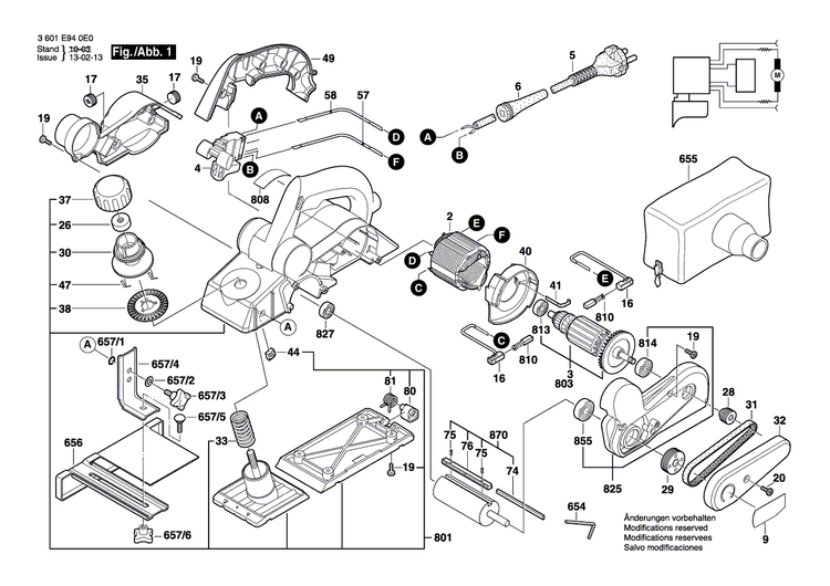New Genuine Bosch 2609110131 Adjusting Nut