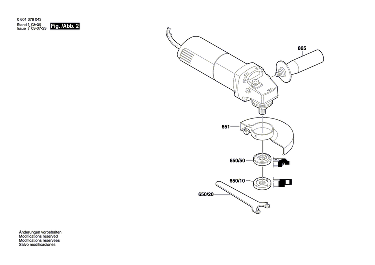 New Genuine Bosch 2609110177 Protective Guard