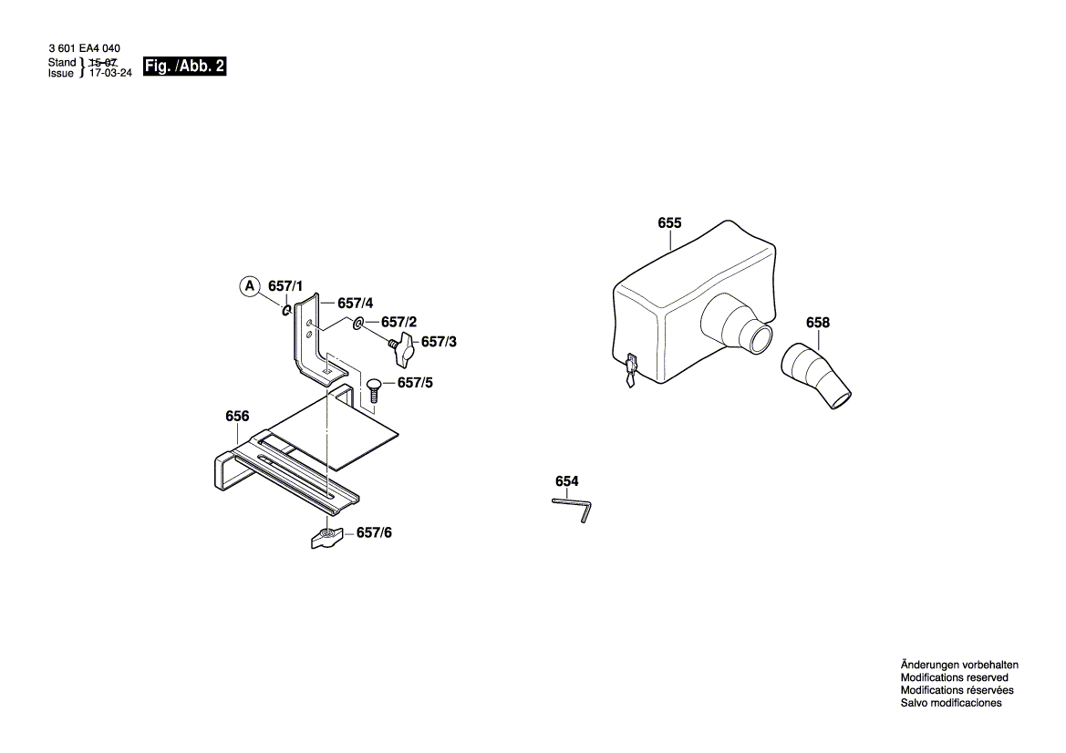 New Genuine Bosch 2609110193 Planer Head