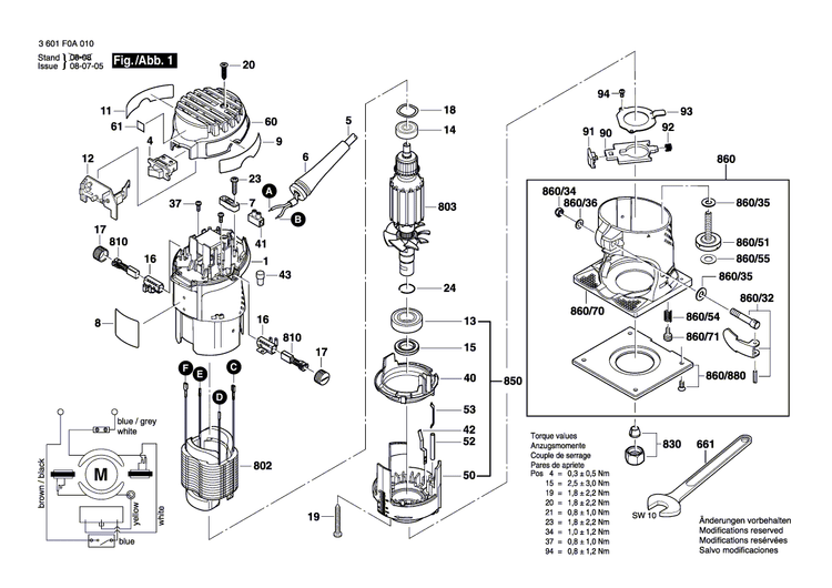 New Genuine Bosch 2609110364 Screw