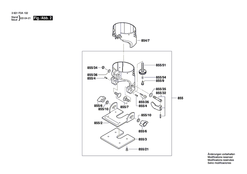 New Genuine Bosch 2609110455 Pin