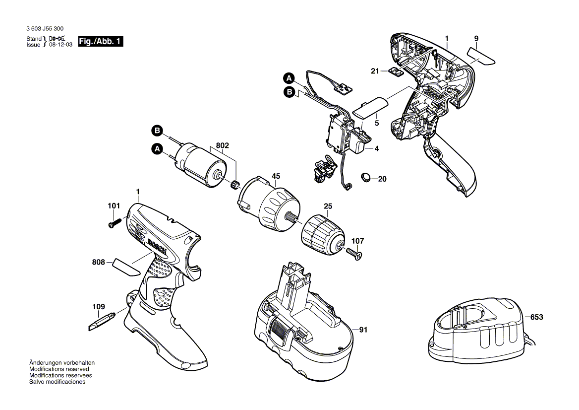 New Genuine Bosch 2609110565 Keyless Chuck