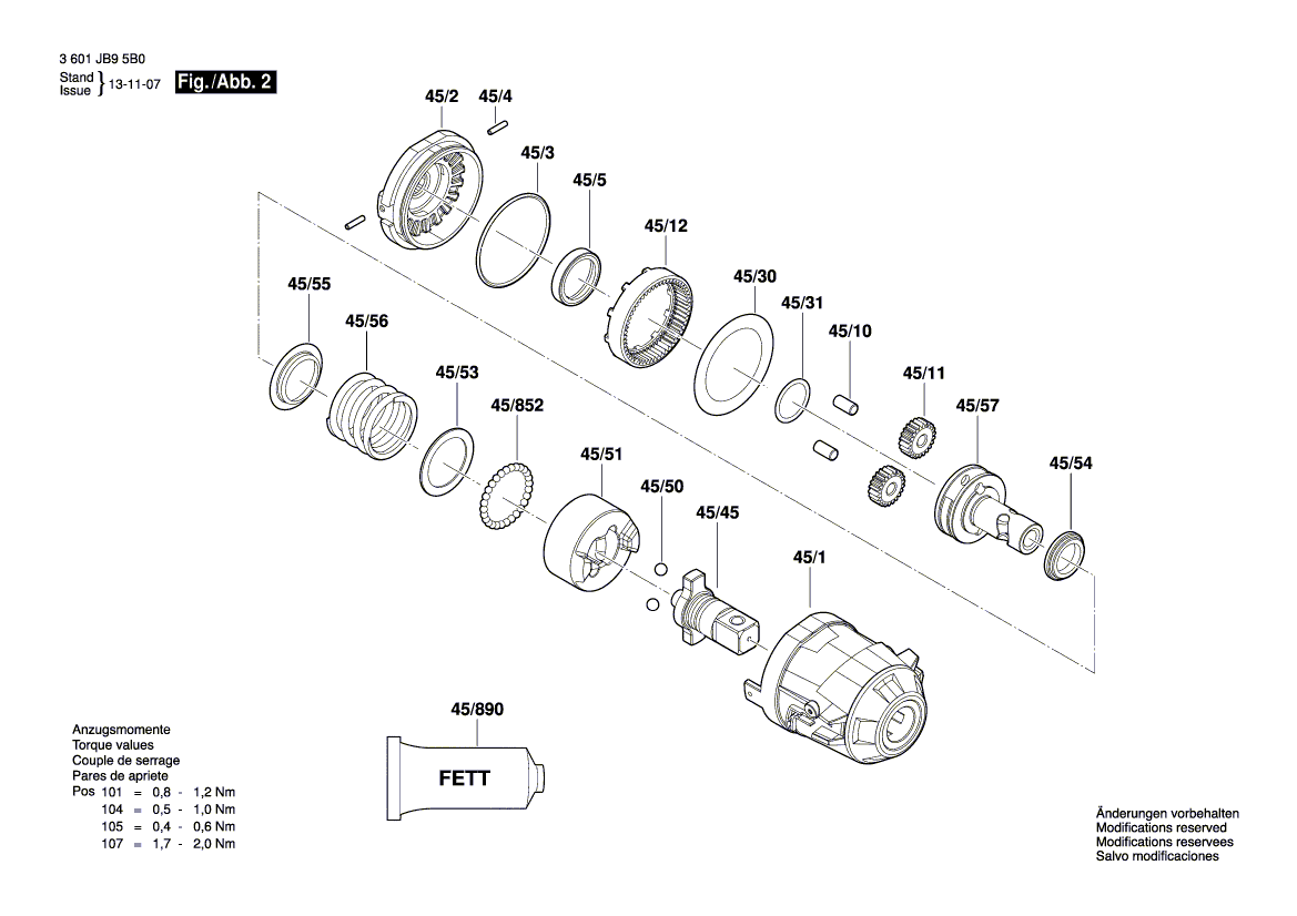 New Genuine Bosch 2609110811 Washer