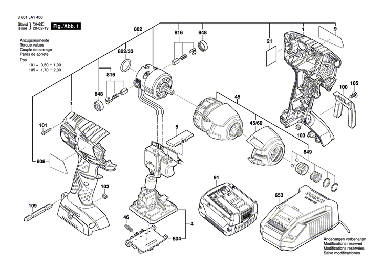 New Genuine Bosch 2609110833 Clip