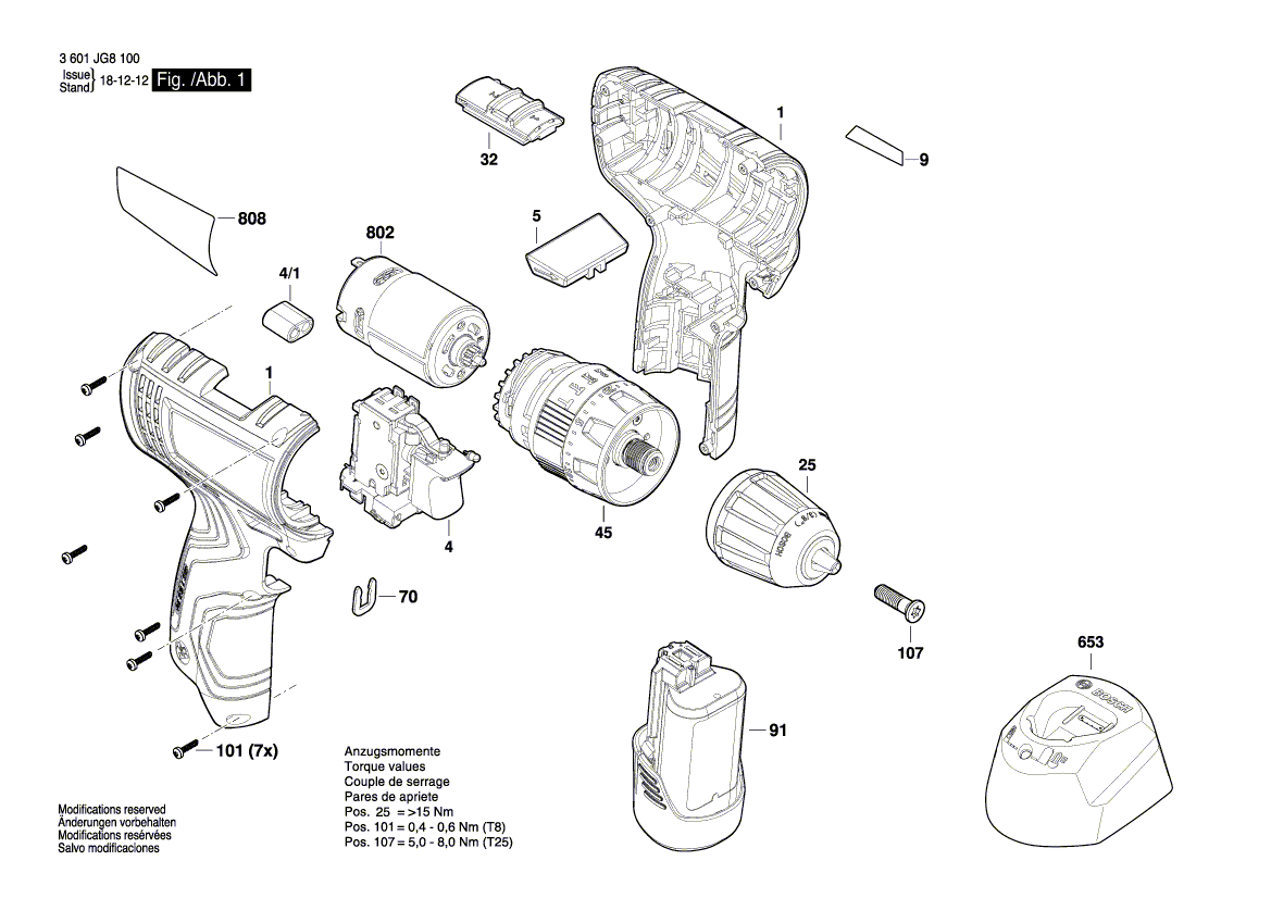 New Genuine Bosch 2609111496 Screw