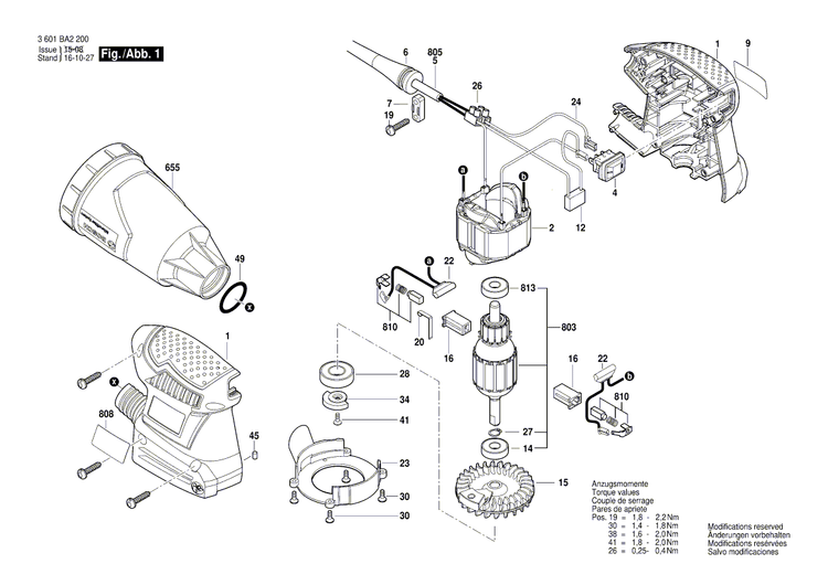 New Genuine Bosch 2609111844 Screw