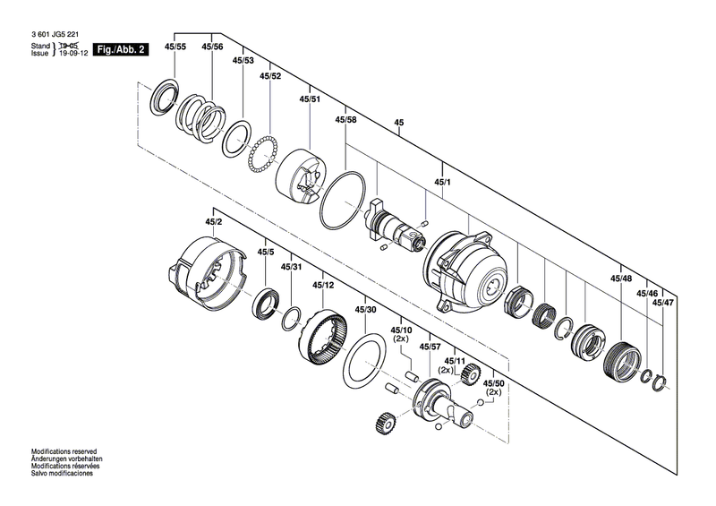 New Genuine Bosch 2609112143 Compression Spring