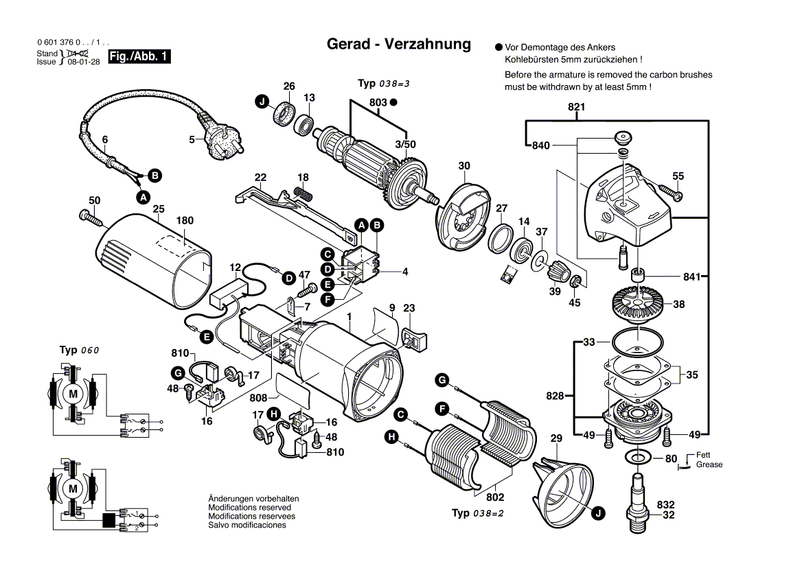 New Genuine Bosch 2609120101 Armature
