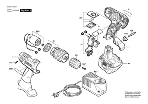 New Genuine Bosch 2609120204 Motor