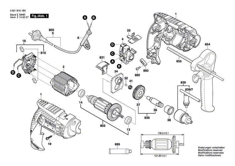 New Genuine Bosch 2609120231 Armature