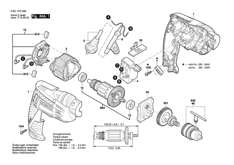New Genuine Bosch 2609120345 Armature set