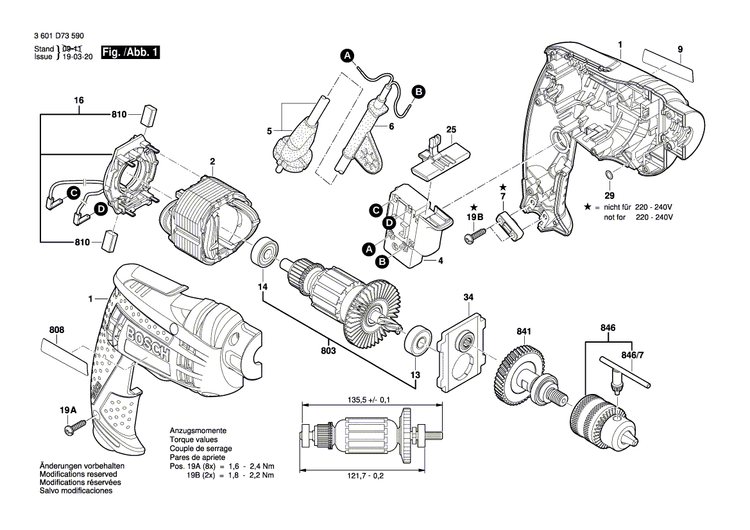 New Genuine Bosch 2609120356 Brush Plate
