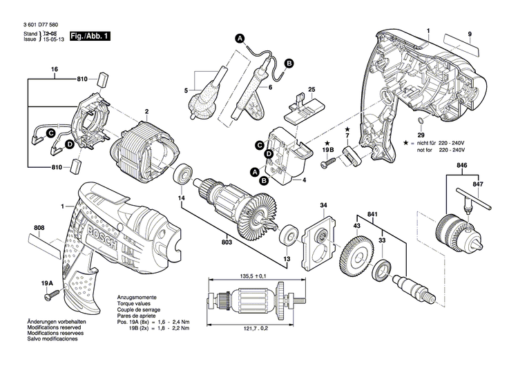 New Genuine Bosch 2609120376 Brush Plate