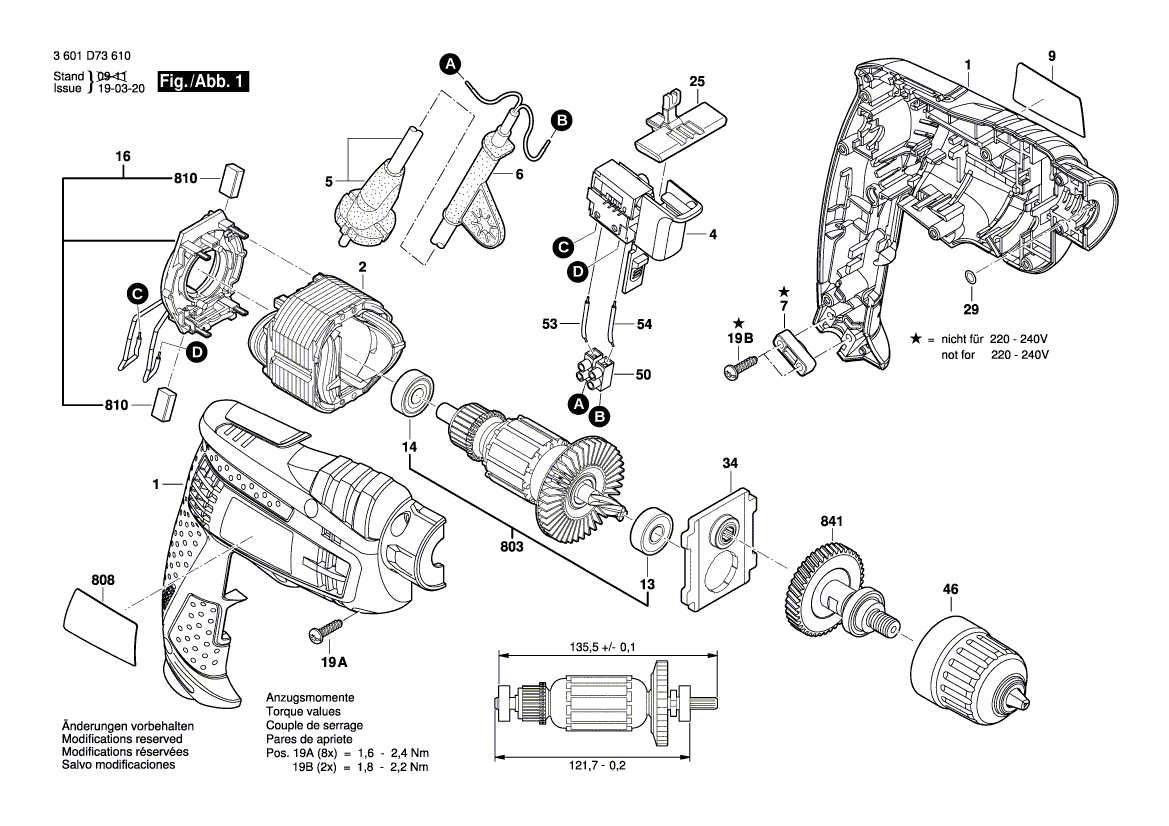 New Genuine Bosch 2609120382 Connecting Cable
