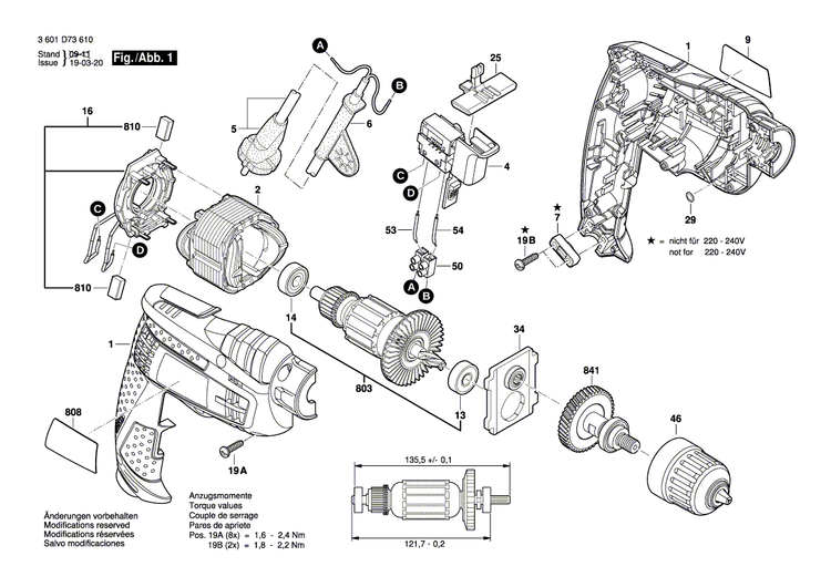 New Genuine Bosch 2609120383 Connecting Cable