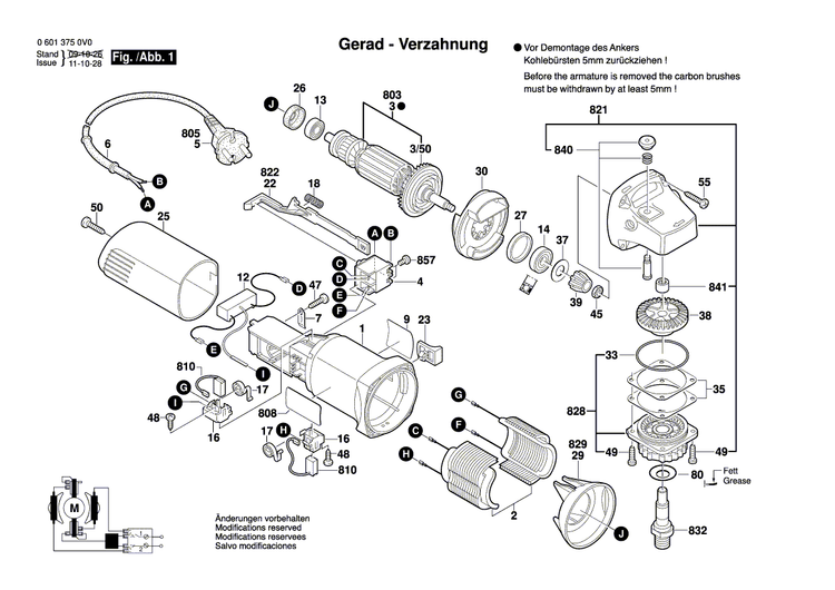 New Genuine Bosch 2609130601 Manufacturer's nameplate