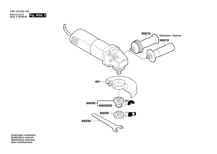 New Genuine Bosch 2609130612 Manufacturer's nameplate