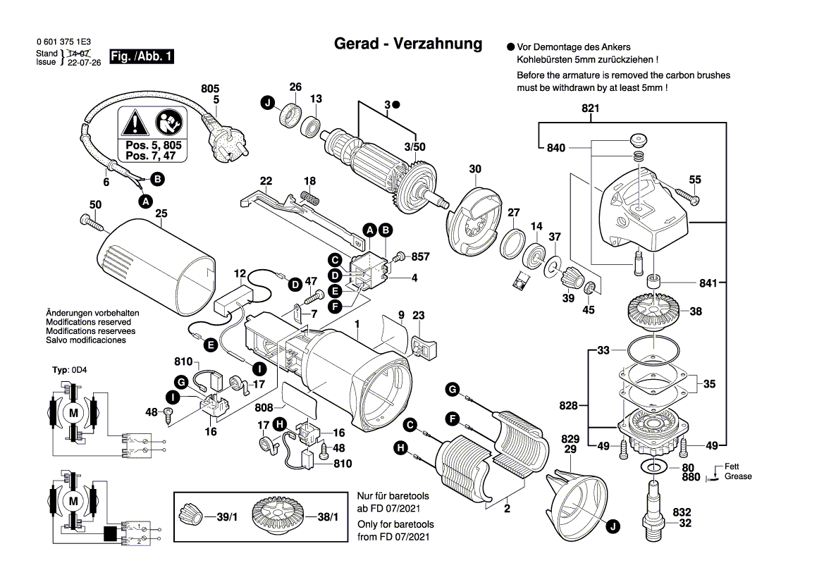 New Genuine Bosch 2609130620 Manufacturer's nameplate
