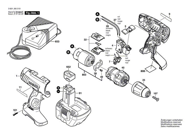 New Genuine Bosch 2609131295 Type Label