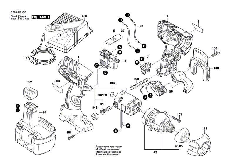 New Genuine Bosch 2609131565 Type Label