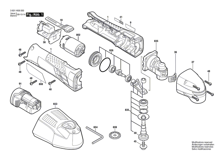 New Genuine Bosch 2609131815 Nameplate