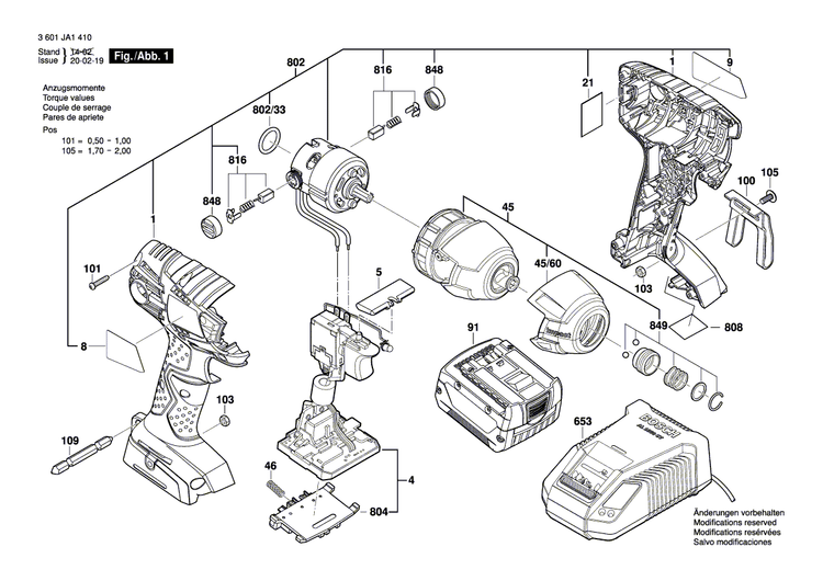 New Genuine Bosch 2609131968 Label