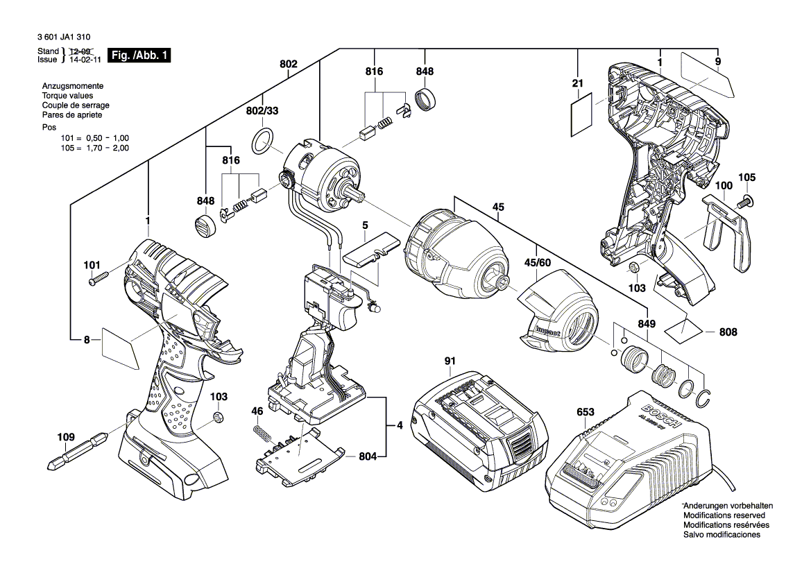 New Genuine Bosch 2609131970 Label