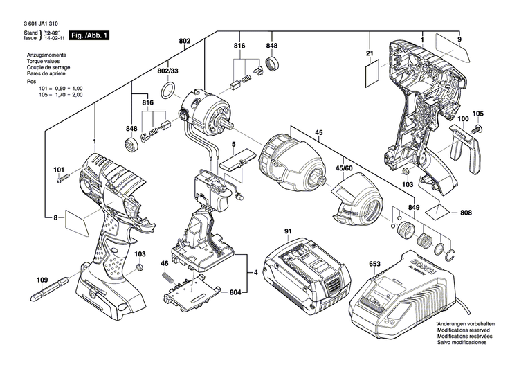 New Genuine Bosch 2609131970 Label