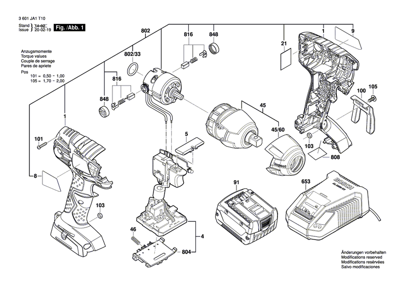 New Genuine Bosch 2609131972 Label