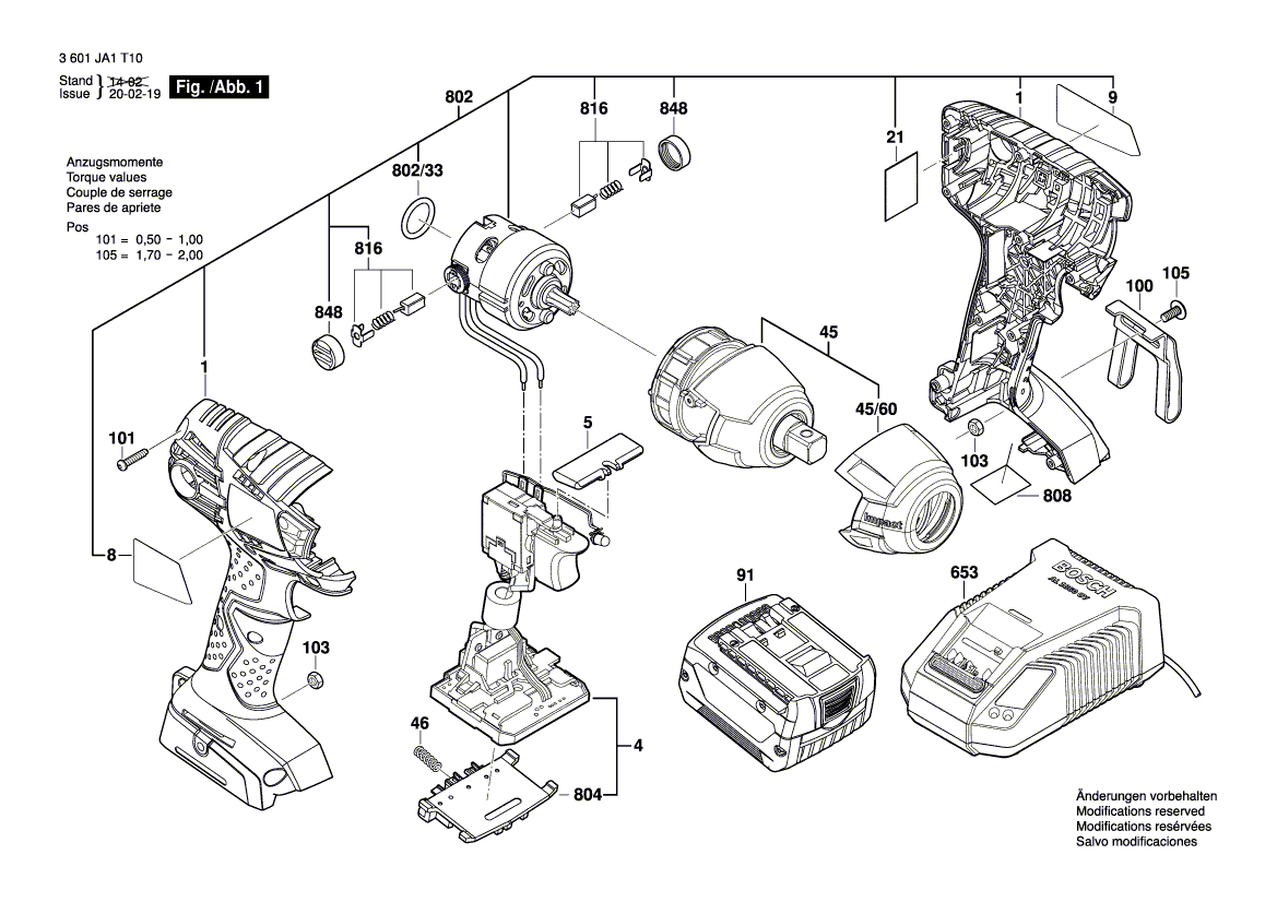 New Genuine Bosch 2609131972 Label