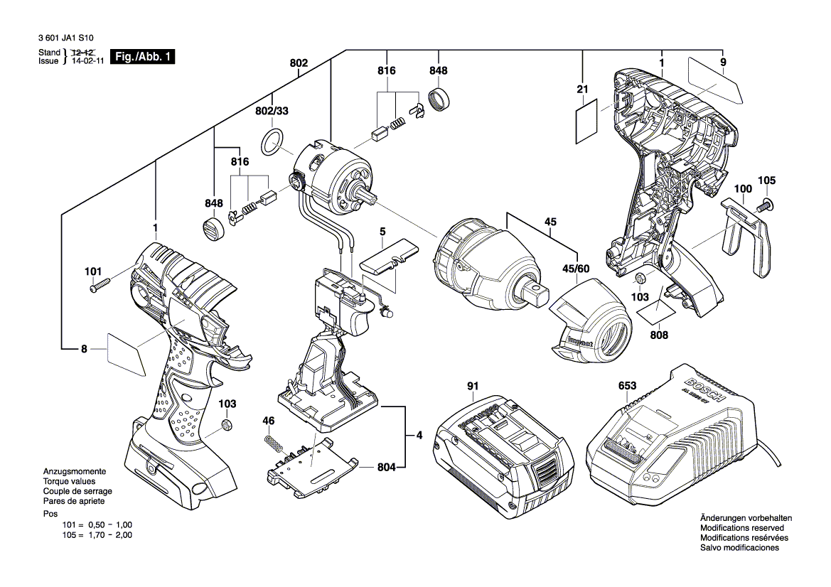 New Genuine Bosch 2609131974 Label