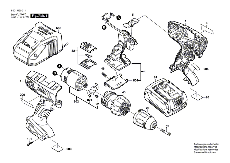 New Genuine Bosch 2609132033 Nameplate