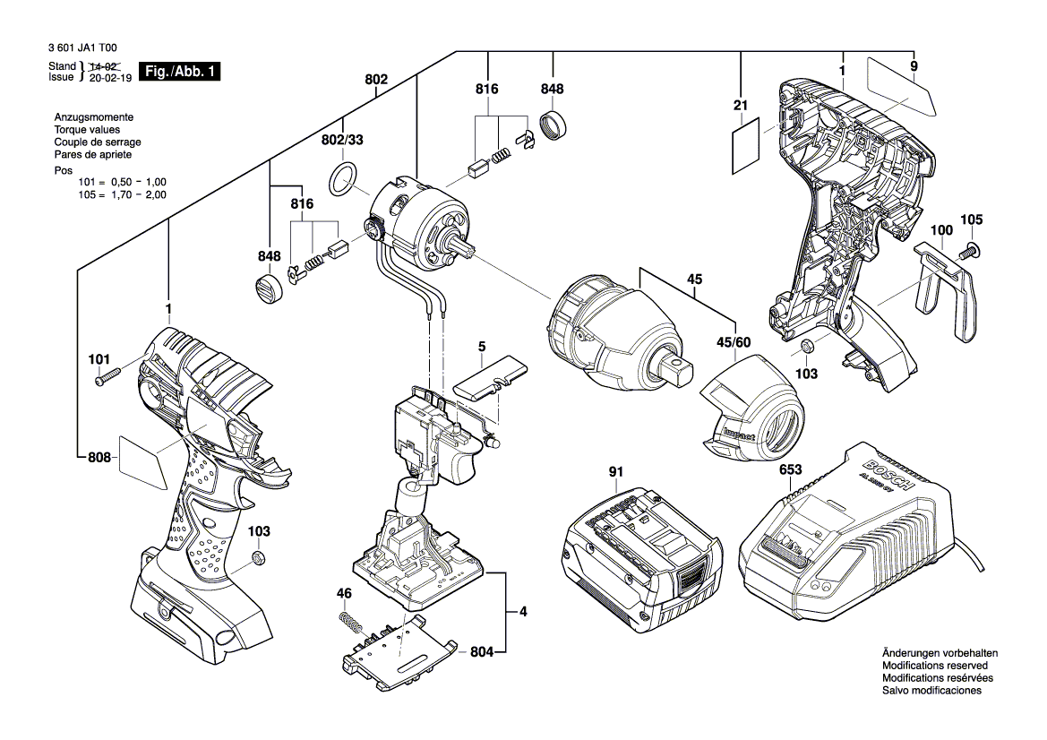 New Genuine Bosch 2609132042 Nameplate