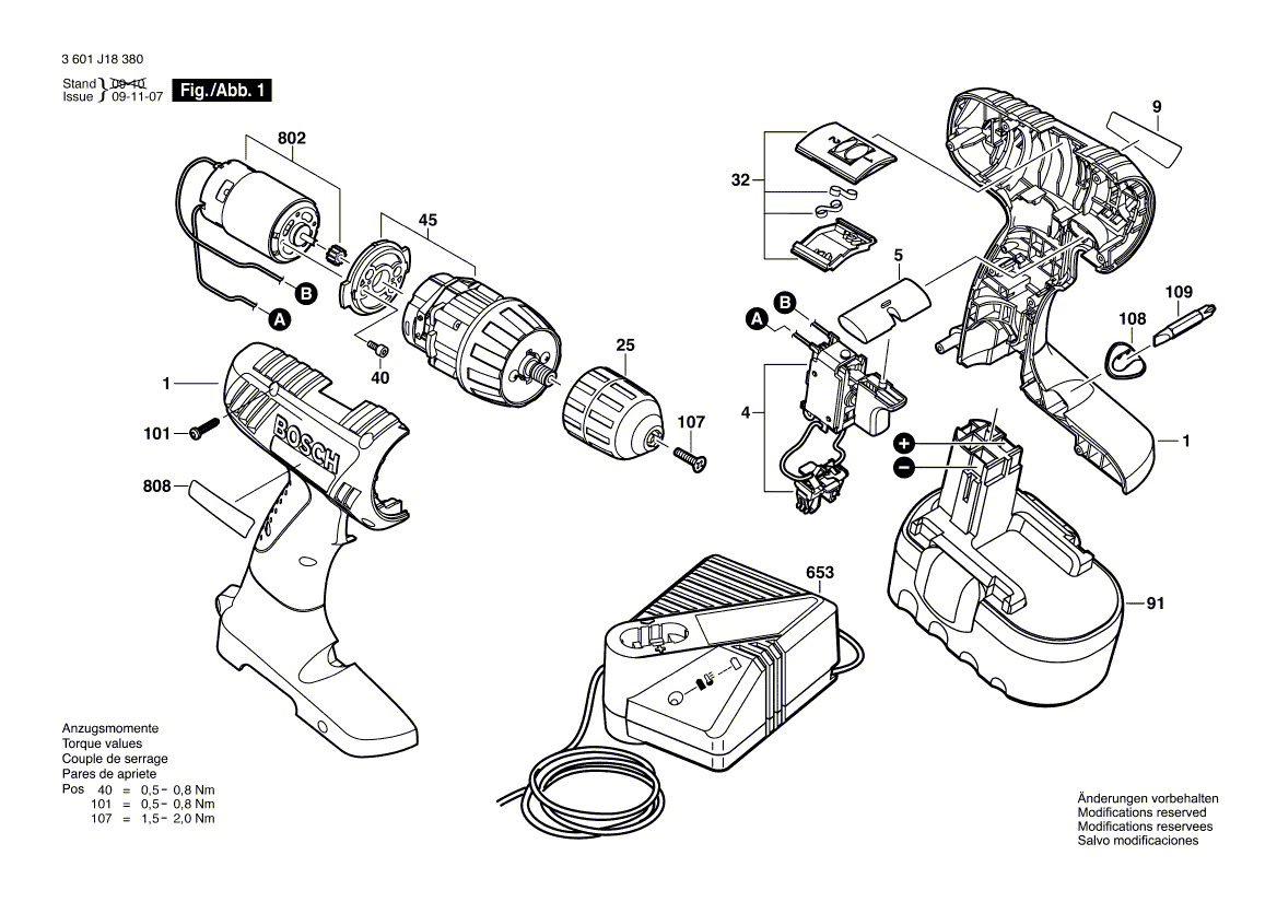 New Genuine Bosch 2609132367 Type Label