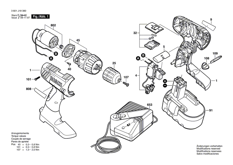 New Genuine Bosch 2609132370 Type Label