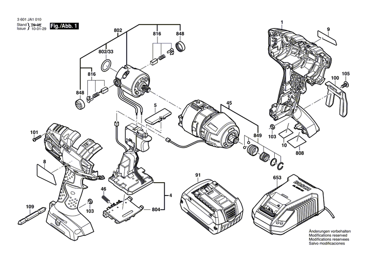 New Genuine Bosch 2609132444 Warning Label