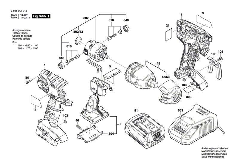 New Genuine Bosch 2609132603 Label
